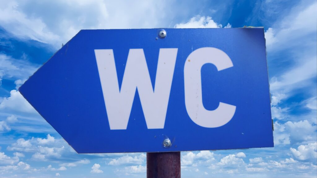 WC sign Italien